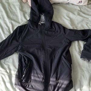 Athleta girl jacket, black with thumb holes, worn twice